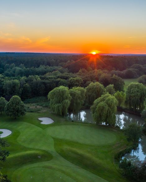 Golfclub Bad Bevensen - Green bei Sonnenuntergang